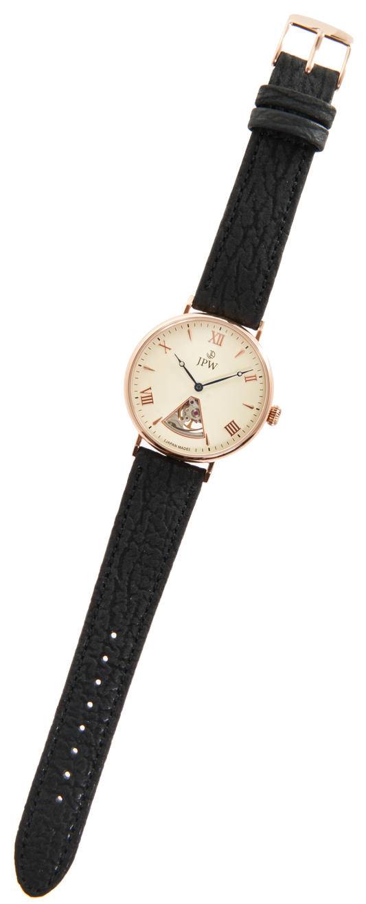 JPW 腕時計 自動巻き 富士山シルエット 日本製 ピンクゴールド【JP-001-PG】