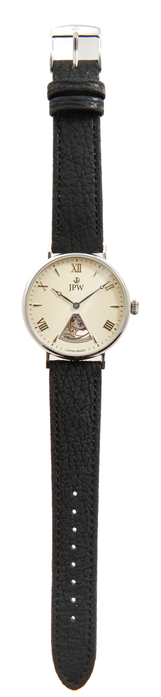JPW 腕時計 自動巻き 富士山シルエット 日本製 シルバー【JP-001-SV】