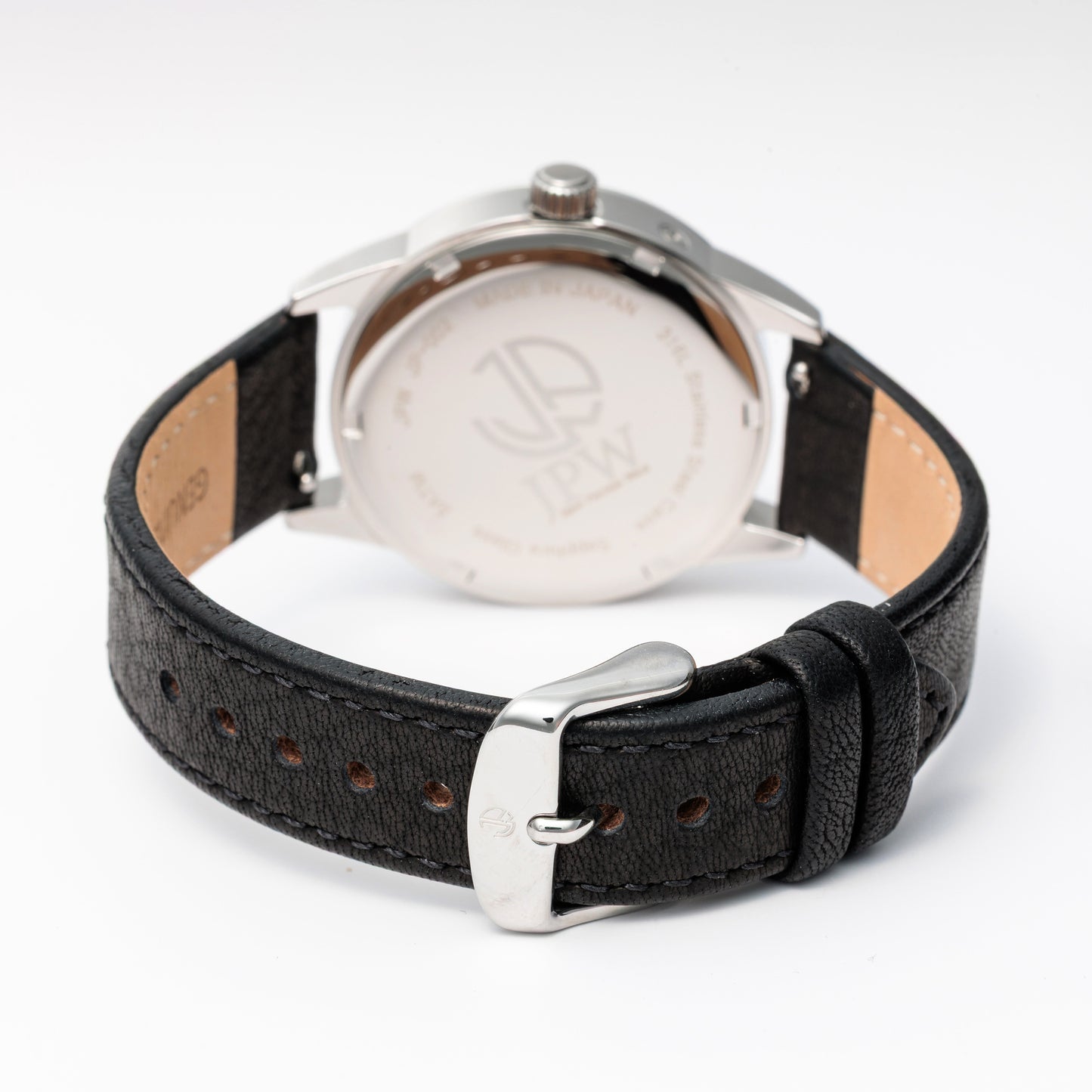 JPW Moon Phase Triple Calendar Watch, Made in Japan, Silver and White [JP-002-SSWH]